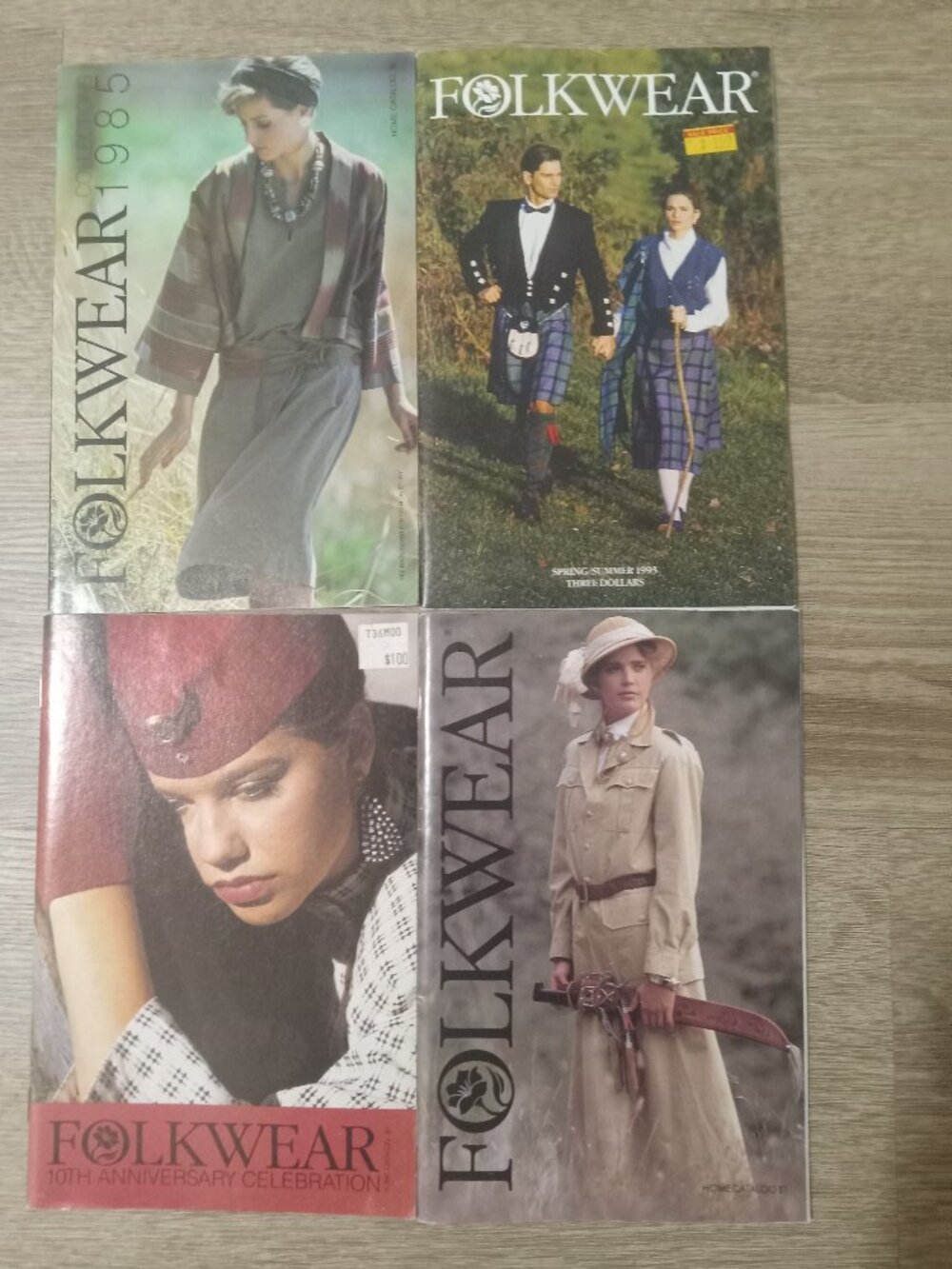 Lot of 4 Vintage VTG Folkwear Home Catalogs 1985 1993 Collection Patterns Design
